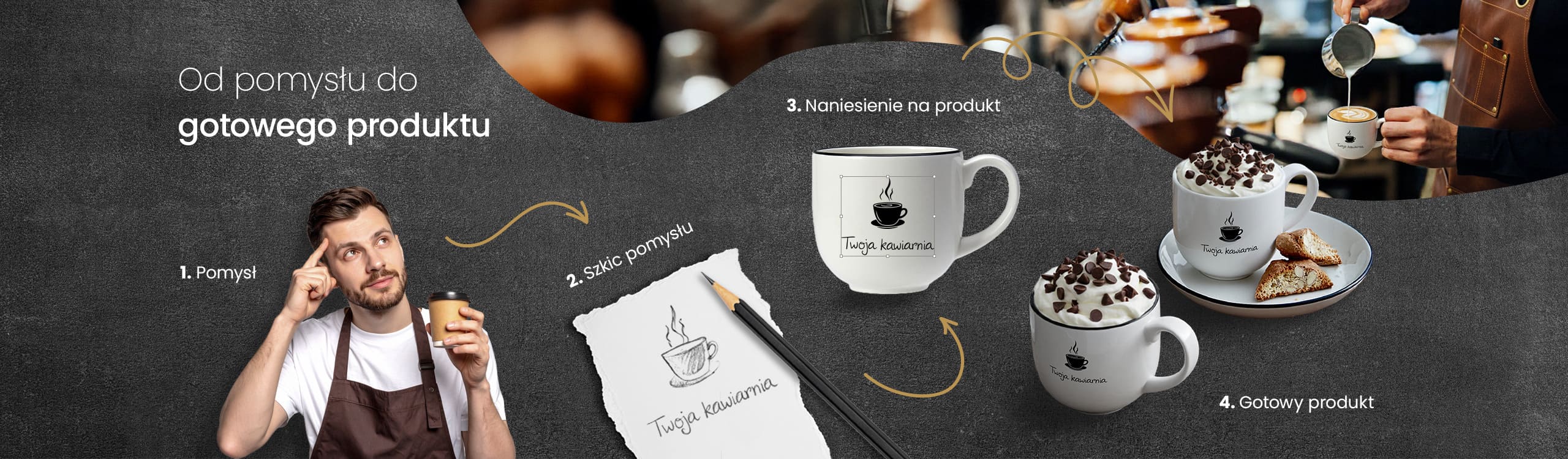 Personalizacja produktów ALVA – logo na porcelanie, szkle i akcesoriach